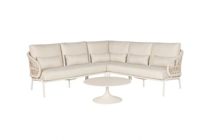 Suns Tosca hoek loungeset. SHOWMODEL, Tuin en Terras, Tuinsets en Loungesets, Nieuw, Loungeset, Aluminium, 5 zitplaatsen, Bank