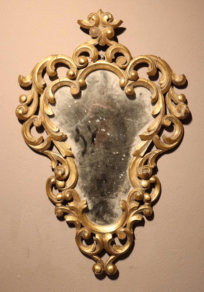 Grote 19e eeuwse spiegel, Antiek en Kunst, Antiek | Spiegels, Overige vormen, Ophalen of Verzenden