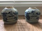 2 antieke Chinese gemberpotten ca 1800, Ophalen