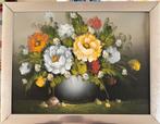 R. Cox - stilleven met bloemen, Antiek en Kunst, Kunst | Schilderijen | Klassiek, Ophalen of Verzenden
