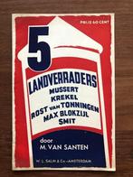 NSB 5 Landverraders: Mussert, Krekel, Rost van Tonningen,, Ophalen of Verzenden, Gelezen, M. van Santen