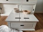 Landelijke sfeervolle salontafel  met opbergruimte, Huis en Inrichting, Tafels | Salontafels, Gebruikt, 100 tot 150 cm, Minder dan 50 cm