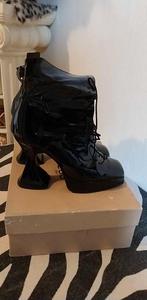 Demonia Enkellaarsjes mt.37, Verzenden, Zo goed als nieuw, Zwart