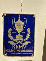 KNMV Huldigingsreunie Rotterdam 1937 Emaille Bord, Antiek en Kunst, Ophalen of Verzenden