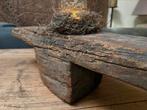 Oude zeef vijzel houten ornament sleets imperfect robuust, Ophalen of Verzenden