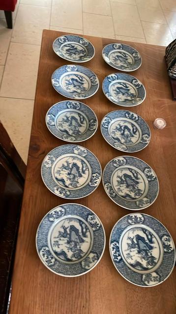 Delftsblauw 10 bordjes beschikbaar voor biedingen