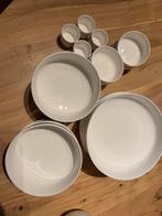Witte HEMA borden set, Huis en Inrichting, Keuken | Servies, Ophalen, Zo goed als nieuw, Bord(en), Effen