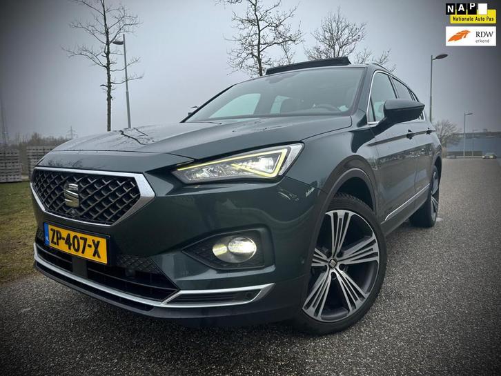 Seat Tarraco 1.5 TSI Xcellence, panoramadak, leer, 20 inch,, Auto's, Seat, Bedrijf, Te koop, Tarraco, 360° camera, ABS, Achteruitrijcamera
