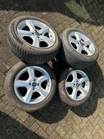 Opel lichtmetalen velgen 16 inch 4x100 met banden 205/55 R16, Ophalen, 16 inch, 205 mm, Zomerbanden