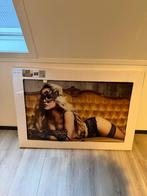 Glasschilderij vrouw 80x120, Ophalen, Zo goed als nieuw, Schilderij, 100 tot 125 cm