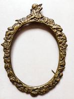 Antieke fotolijsten met engel, Huis en Inrichting, Woonaccessoires | Lijsten, Ophalen of Verzenden, Gebruikt, Hout, Minder dan 50 cm
