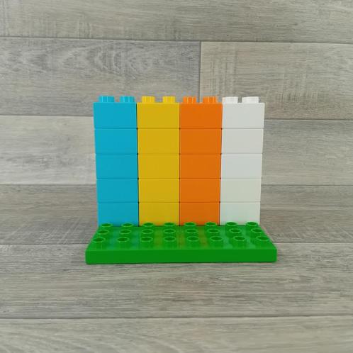 duplo bouwplaat met blokken, Kinderen en Baby's, Speelgoed | Duplo en Lego, Zo goed als nieuw, Duplo, Ophalen of Verzenden