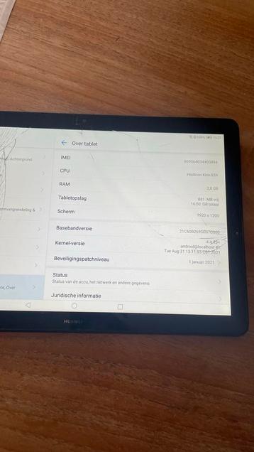 Samsung Mediapad T5 - Scherm Kapot beschikbaar voor biedingen