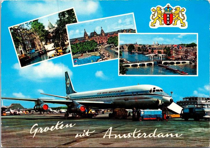 Schiphol Amsterdam - 11 ansichtkaarten, Verzamelen, Ansichtkaarten | Nederland, Ongelopen, Noord-Holland, 1960 tot 1980, Verzenden
