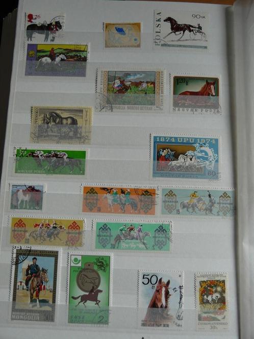 Kavel postzegels gestempeld met Paarden., Postzegels en Munten, Postzegels | Thematische zegels, Gestempeld, Dier of Natuur, Ophalen of Verzenden