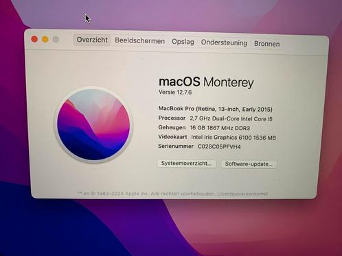 MacBook Pro 13-inch (Begin 2015) - Inclusief Doos, Computers en Software, Apple Macbooks, Gebruikt, MacBook Pro, 13 inch, 2 tot 3 Ghz