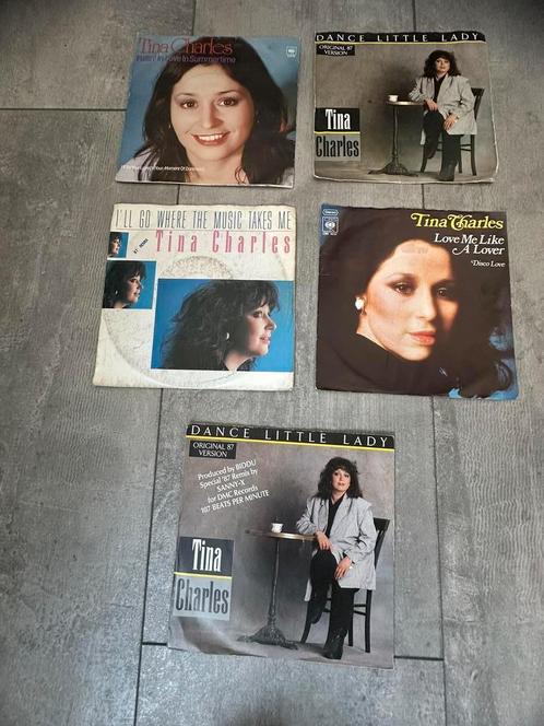 5x Single 7” Tina Charles, Cd's en Dvd's, Vinyl Singles, Gebruikt, Single, Pop, 7 inch, Ophalen of Verzenden