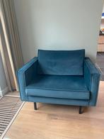 2 Woood Rodeo Loveseats - Velvet Groenblauw - Als Nieuw, Ophalen of Verzenden, Zo goed als nieuw, Stof