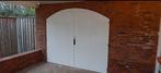Dubbele Houten Garagedeur - 249x213 cm, Doe-het-zelf en Verbouw, Ophalen, Gebruikt, 120 cm of meer, Garagedeur