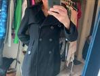 Zwarte bijna nieuwe wollen halflange jas 36, Kleding | Dames, Jassen | Winter, Ophalen of Verzenden, Zo goed als nieuw