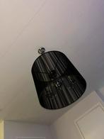 Kroonluchter met zwarte kap, 3 armen, Ophalen of Verzenden, Zo goed als nieuw, Metaal, Minder dan 50 cm
