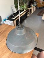 Industriële Grijze Hanglamp, Huis en Inrichting, Lampen | Hanglampen, Ophalen, Gebruikt, Metaal, Minder dan 50 cm