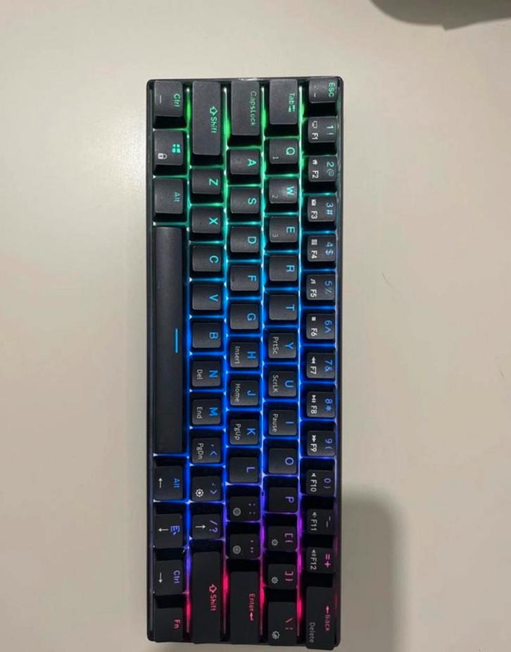 Royal Kludge RK61 Draadloos + Gaming Muis, Computers en Software, Toetsenborden, Zo goed als nieuw, Qwerty, Draadloos, Toetsenbord en muis-set