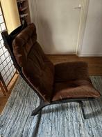 suède stoel, Huis en Inrichting, Stoelen, Ophalen, Gebruikt, Bruin, Hout