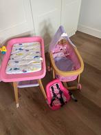 Babyborn Set: Aankleedtafel, Wiegje & Fietszitje, Ophalen, Zo goed als nieuw, Babypop