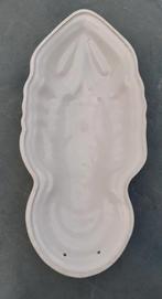 (KE14) Vintage witte aardewerken serveerschaal kreeft groot, Ophalen of Verzenden, Overige stijlen, Porselein, Schaal of Schalen