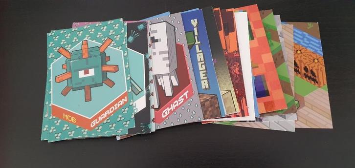 minecraft kaarten, Hobby en Vrije tijd, Stickers en Plaatjes, Zo goed als nieuw, Meerdere plaatjes, Ophalen of Verzenden