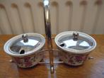 Wedgwood Enoch 2 bakjes met deksel in houder, Antiek en Kunst, Antiek | Servies los, Ophalen of Verzenden