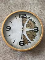 Klok 44cm  met tandwielen, Ophalen of Verzenden, Zo goed als nieuw, Wandklok