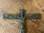 Antiek Art Deco Brons Bronzen Kruis Crucifix 280 gr 18 cm, Antiek en Kunst, Ophalen of Verzenden