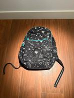 Kipling rugtas zwart met wit en groen, Ophalen of Verzenden, Zo goed als nieuw, Kipling, 30 tot 45 cm