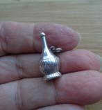 zilveren vintage bedel wijnfles [532], Overige merken, Ophalen of Verzenden, Zo goed als nieuw, 1 bedel