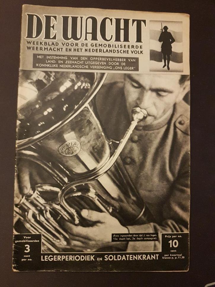 Weekblad De Wacht nr. 2, uitgave op 25 november 1939., Verzamelen, Militaria | Tweede Wereldoorlog, Landmacht, Boek of Tijdschrift