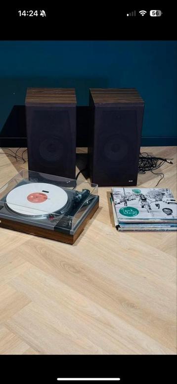 Pioneer PL-112D Platenspeler, B&W speakers en platen beschikbaar voor biedingen