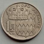 1 Franc 1977 Monaco Prachtige Oude Vintage Munt Schaars Jaar, Postzegels en Munten, Munten | Europa | Niet-Euromunten, Ophalen of Verzenden