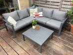 Heerlijke neutrale loungeset voor in de tuin, Ophalen, 6 zitplaatsen, Bank, Aluminium