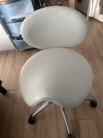 Witte Zadelkruk - Gebruikt, Huis en Inrichting, Bureaustoelen, Ophalen, Gebruikt, Wit, Bureaukruk