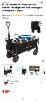 Gloednieuwe Brasq Bolderkar te koop!, Caravans en Kamperen, Bolderkarren, Ophalen of Verzenden, Opvouwbaar, Nieuw