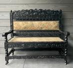 Koloniale bank, ebbenhout, 17e eeuw en later., Antiek en Kunst, Antiek | Meubels | Stoelen en Banken, Ophalen