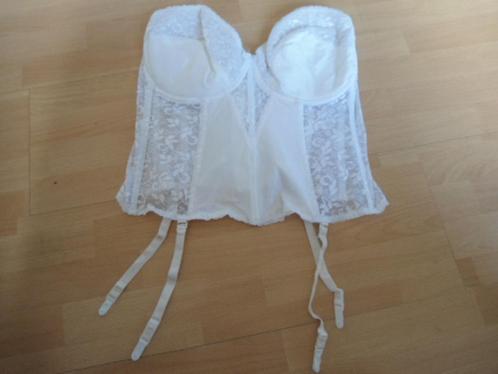 NIEUWSTAAT! Carnival; Mooi strapless korset; maat 42DD, Kleding | Dames, Ondergoed en Lingerie, Body of Korset, Wit, Verzenden
