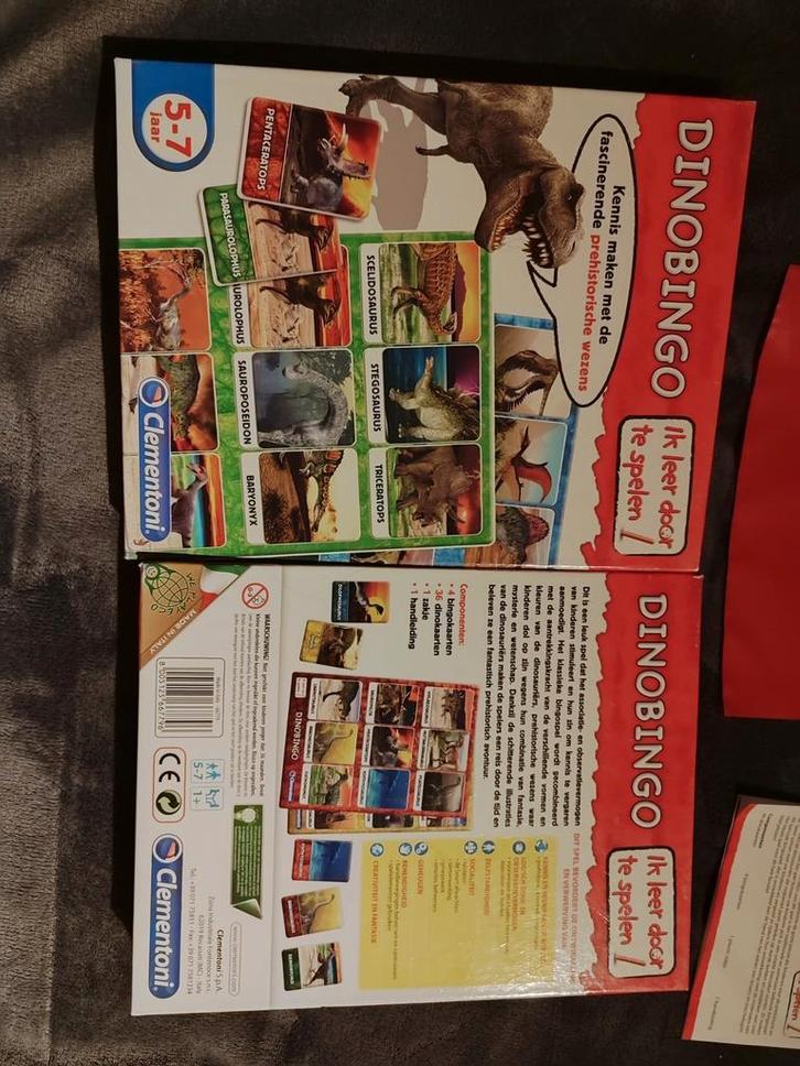 Clementoni Dino Bingo spel voor 5-7 jaar, compleet, Hobby en Vrije tijd, Gezelschapsspellen | Kaartspellen, Zo goed als nieuw
