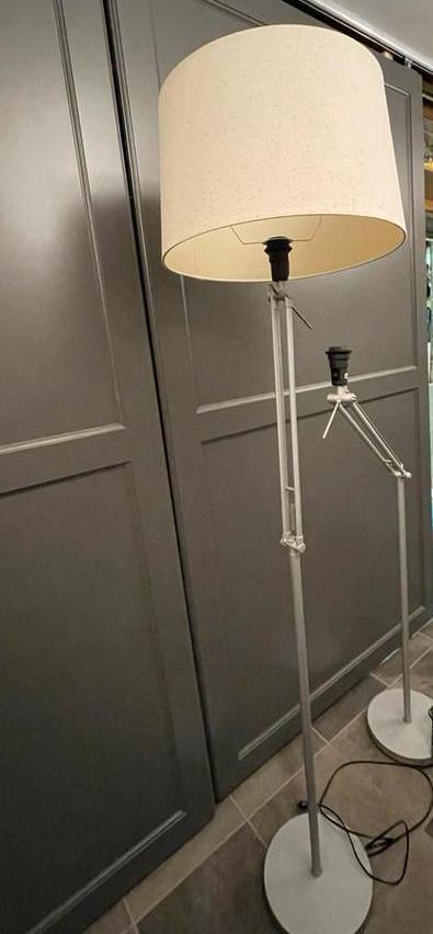2x Vintage IKEA Staande Lampen (zonder kap), Huis en Inrichting, Lampen | Vloerlampen, Gebruikt, 150 tot 200 cm, Metaal, Ophalen