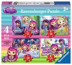 Ravensburger 4in1box puzzel Little Charmers 12+16+20+24 stuk, Ophalen of Verzenden, 10 tot 50 stukjes, Zo goed als nieuw, 2 tot 4 jaar