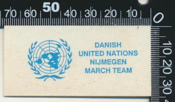 Sticker: Nijmeegse Vierdaagse - Danish United Nations (2) beschikbaar voor biedingen