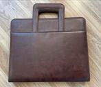 Bruine leren attaché tas - 34x28cm, Ophalen of Verzenden, Gebruikt, Overige typen