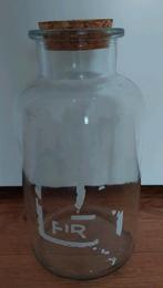 Glazen pot / stolp met kurk, Huis en Inrichting, Ophalen of Verzenden, Gebruikt